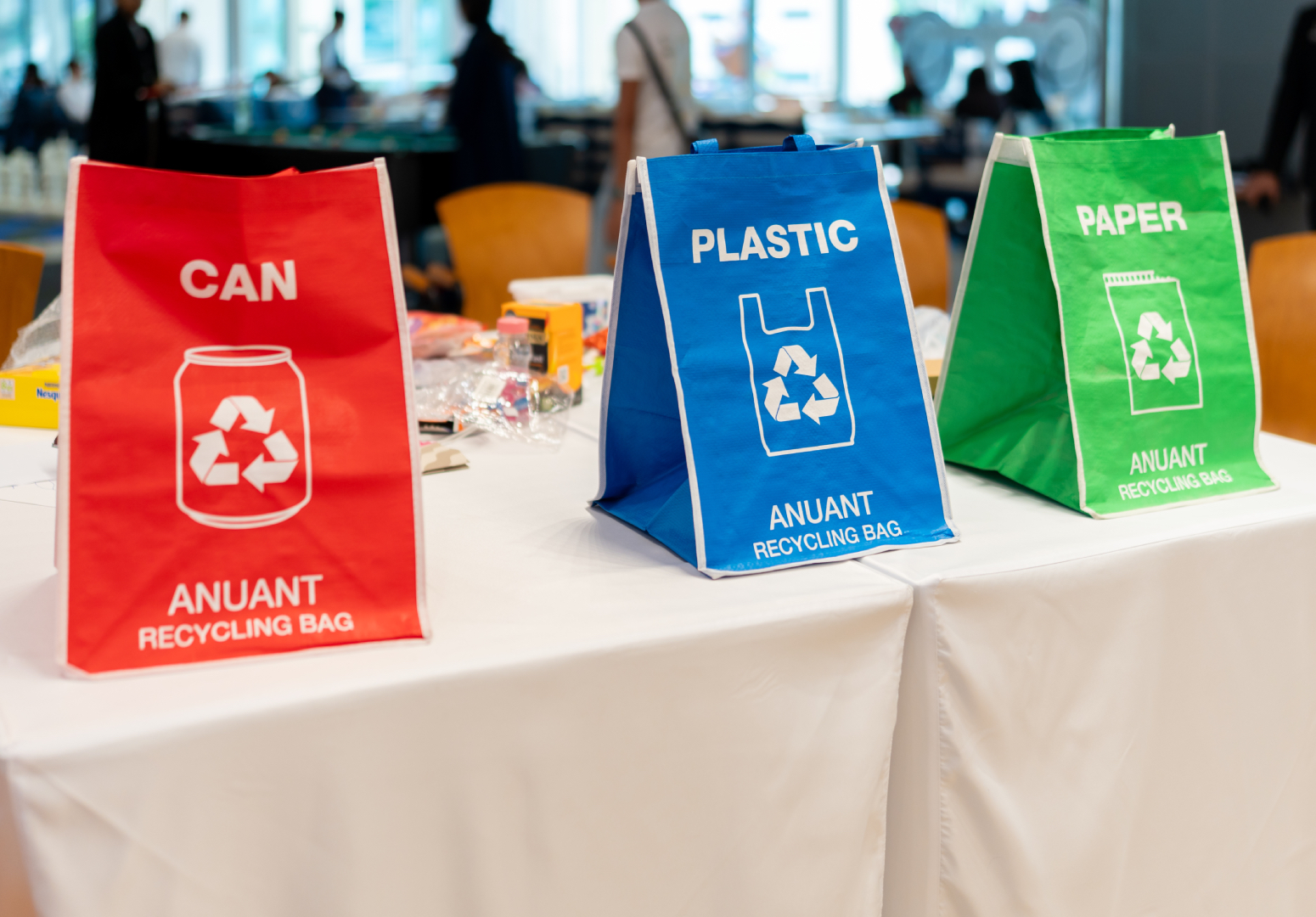 إعادة التدوير في جامعة السوربون أبوظبي