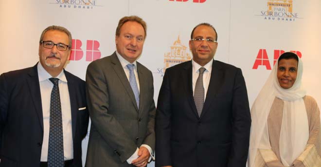 Sorbonne University Abu Dhabi and ABB sign an agreement of partnership