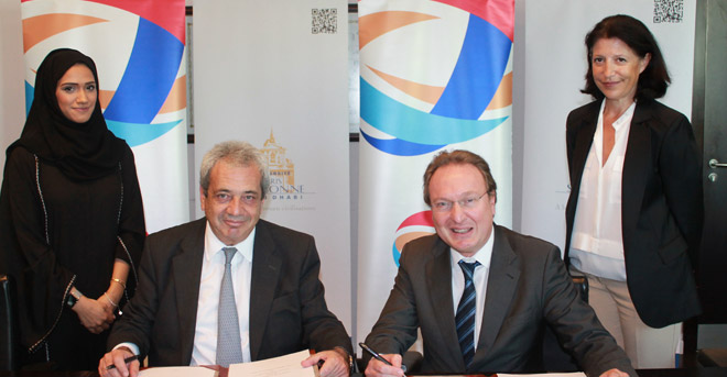 Sorbonne University Abu Dhabi signs an MoU with Total