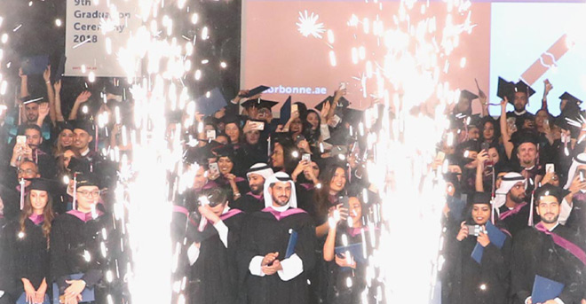 Under the patronage of HE Sheikh Nahayan Mabarak Al Nahayan: 261 students graduate from Sorbonne University Abu Dhabi