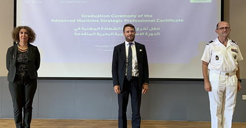 The graduation of the first cohort of officers of the Advanced Maritime Strategic Professional Certificate