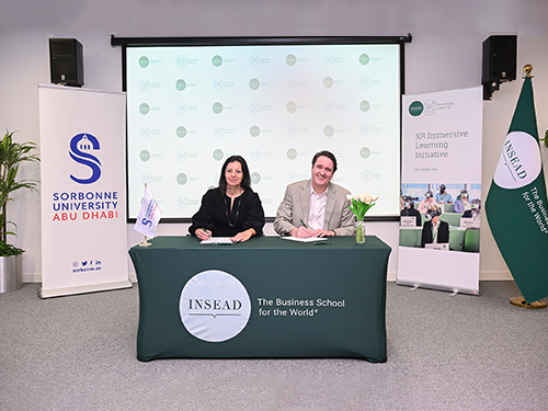 Signature d’un Mémorandum d’Accord entre L’Université Sorbonne Abu Dhabi et L’Université INSEAD