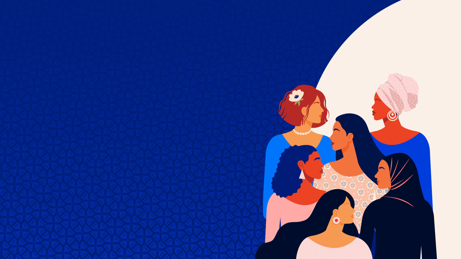 women day digital screens desktop